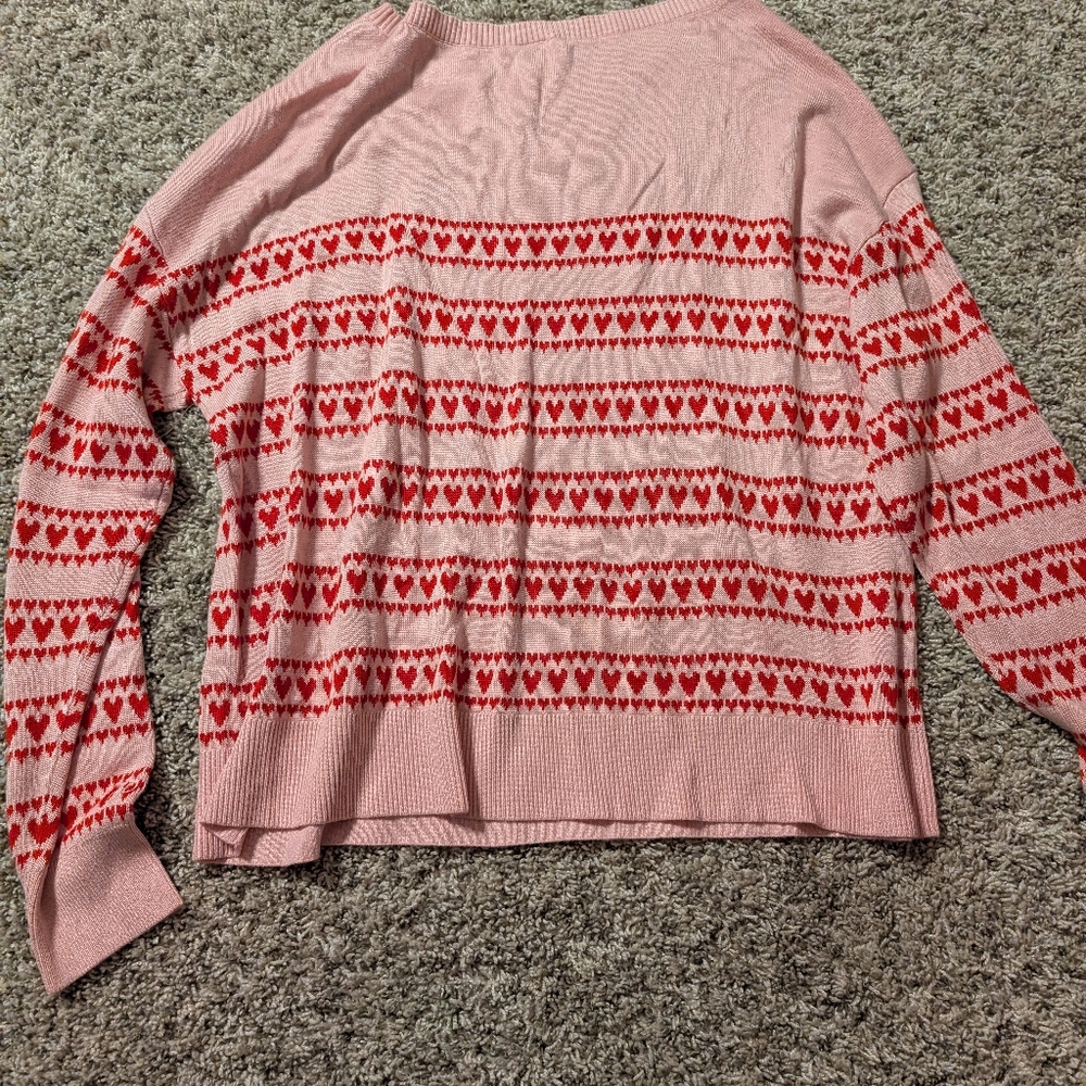 Pink Heart Sweater - Picture 3 of 8